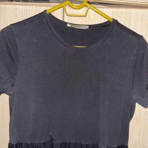 Dress two fabrics mako and poplin used, size M