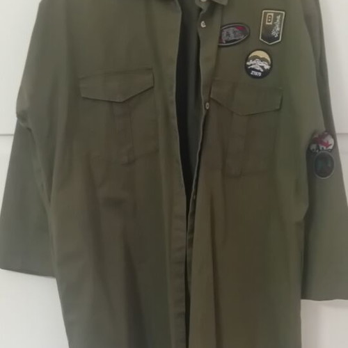 Zara olive shirt jacket small like new with pockets