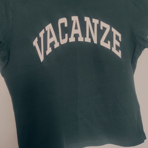 H&M women's crop top Large green like new