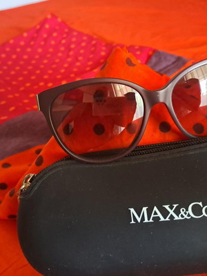 Max&Co. women's cat-eye oversized sunglasses with case
