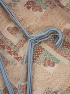 Thin blue hangers set of 8 like new