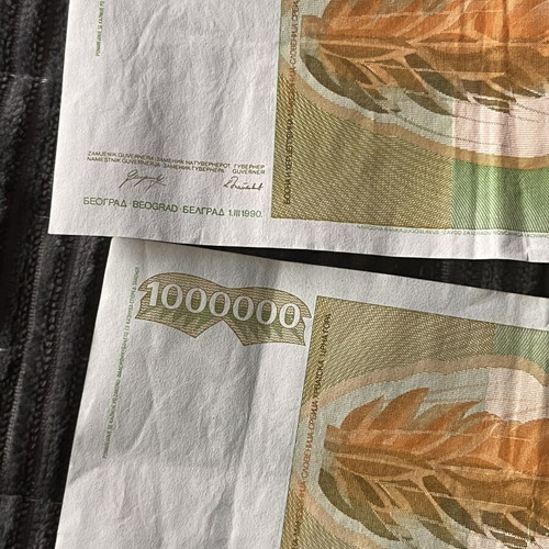 Yugoslavia dinars used 1989-1990