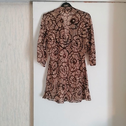 Transparent tunic Marks & Spencer, like new, beige and brown, size XL