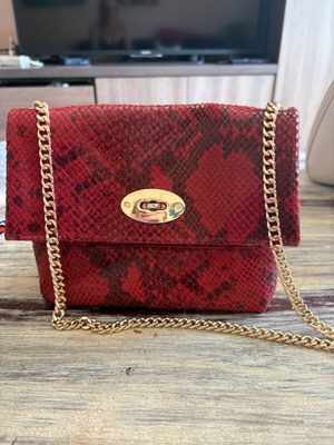 Shoulder bag new, natural leather, size 21x15cm