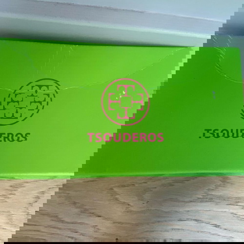 Πέδιλα flat TSOUDEROS μεταχειρισμένα, καφέ, μέγεθος 38