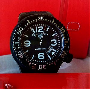 Ανδρικό AYTOMATIC, ρολόι χειρός, Swiss Legend SL-11819-BB-01. 21 Jewels. Κάσα από ανοξείδωτο ατσάλι. Αδιάβροχο στα 100 μέτρα. Αφόρετο. Στο κουτί του