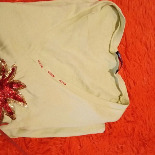 Met blouse with short sleeves unused, size M