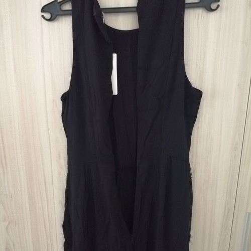 Mango black women's jumpsuit with belt, size S