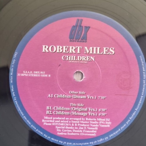Robert Miles Children vinyl used