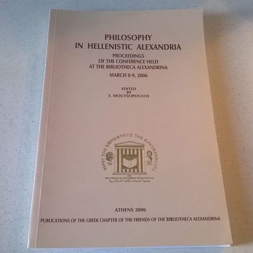 Philosophy in Hellenistic Alexandria new book