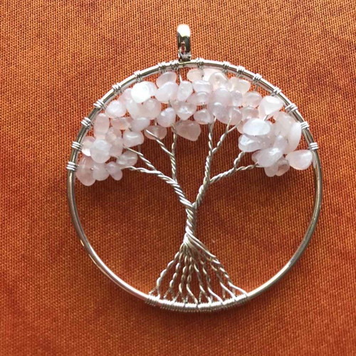 Tree of Life pendant new with natural crystals