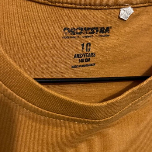 Orchestra shirt 10 years 140cm mustard used
