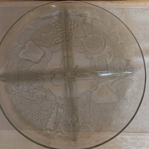 Γυάλινη πιατέλα διαμέτρου 34cm