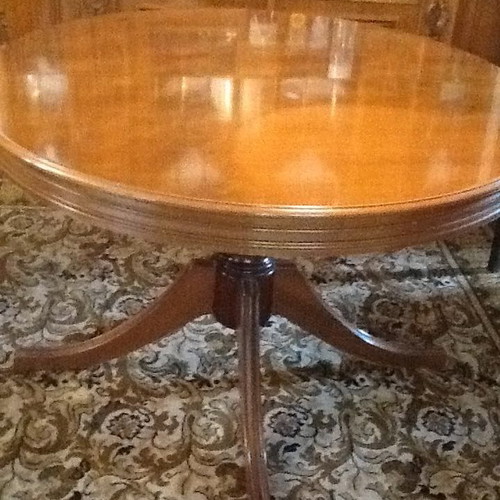 EXTENDABLE TABLE, WALNUT, 1980s