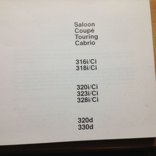 BMW E46 Coupe manual like new with original case