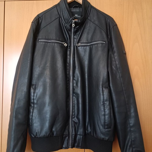 Funky Buddha leather jacket 2XL, black