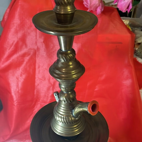 Hookah from Constantinople 1960 like new, brass with glass base