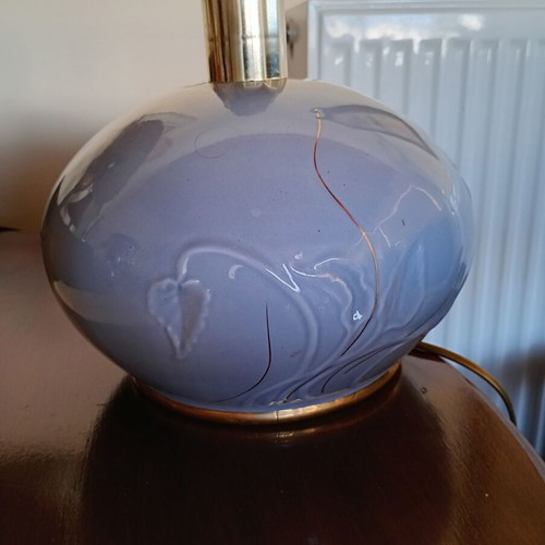 Porcelain table lamp like new, height 0.44 m