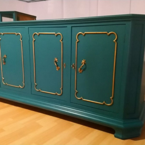 French buffet petrol like new, dimensions 2.24x0.97x0.58 m