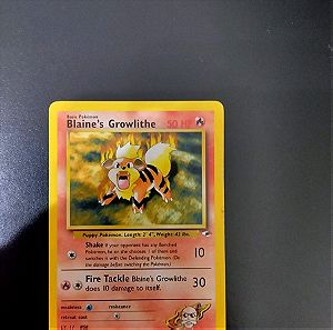 Pokemon Card Blaine's Growlithe