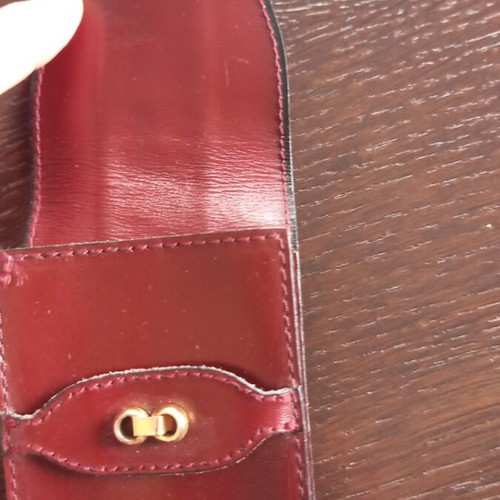 Vintage Cigarette Case like new, burgundy leather