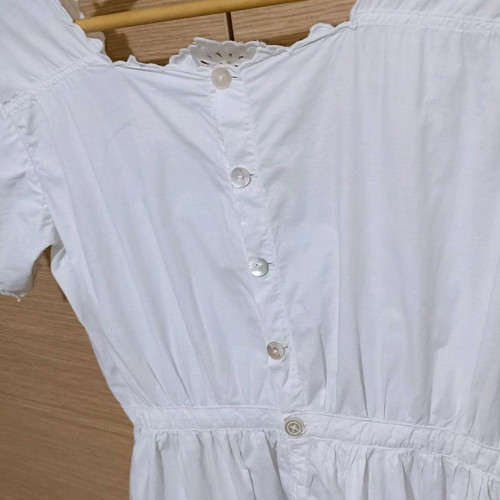Antique nightgown white cutwork embroidery like new