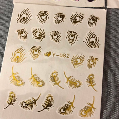 Water Nail Stickers Set of 4 New Full Nail