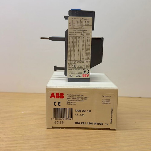 ABB TA25DU 1.8M thermal overload relay new