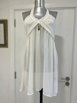 Y2k Jennifer Lopez X Yamamay Beach Wear Dress JLo Size Large White Like New