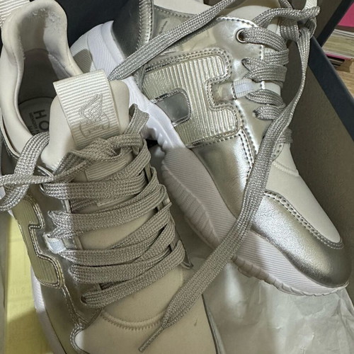 Hogan sneakers 37.5 white - silver like new