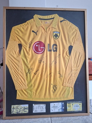 Collectible 2008-2009 season jersey with player signatures like new