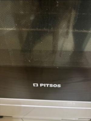 Ηλεκτρική κουζίνα Pitsos με φούρνο, λευκή
