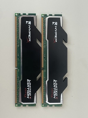 Kingston HyperX DDR3 4GB (2x2GB) memory set 1600MHz like new