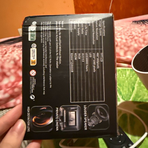 Wireless Mini Projector Wi-Fi new with Type-C charging and phone connection