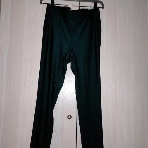 Shiny leggings used, dark green color