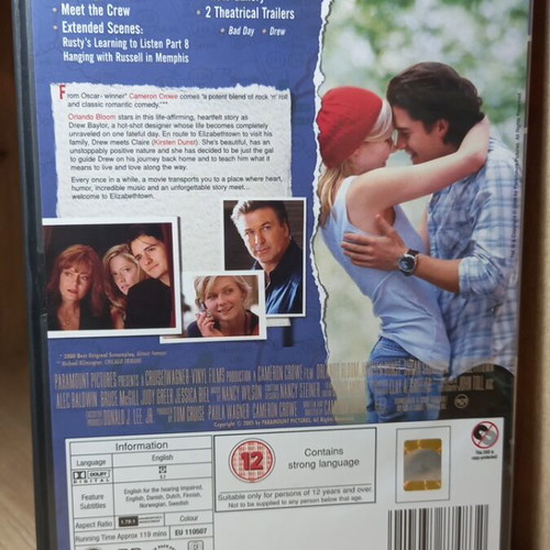 Elizabethtown DVD like new with English subtitles