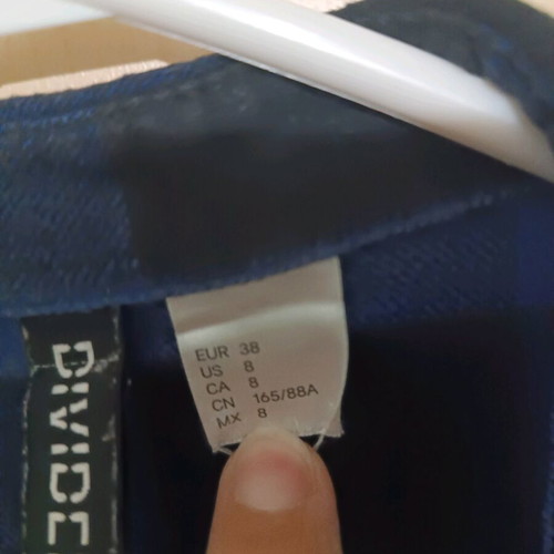 H&M Checked Winter Shirts like new, size M 38 10, white and blue