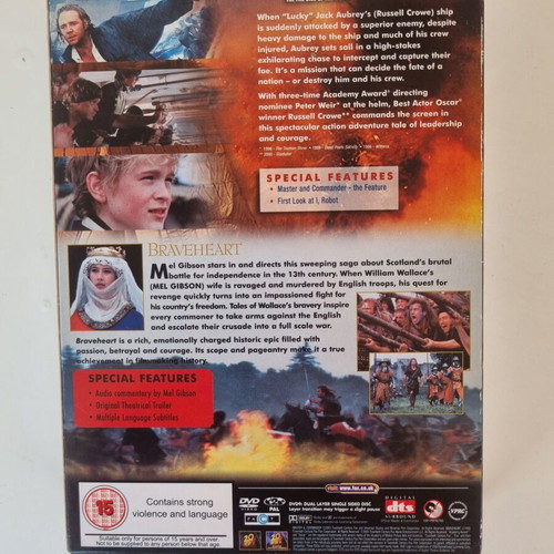 The Essential Collection: Braveheart & Master and Commander DVD pack