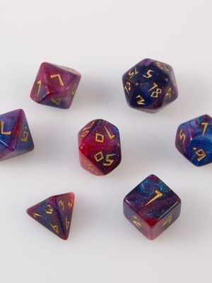 Dungeons & Dragons Dice Set with Pouch new