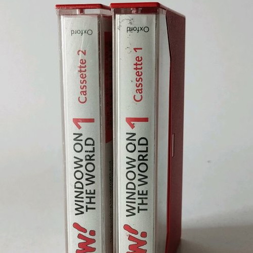 Vintage English learning cassettes used, 90s