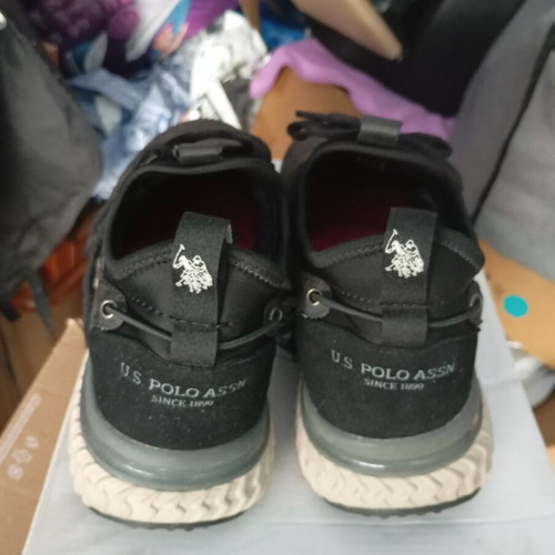 U.S. Polo Assn. sneakers size 42 used, black with red lining