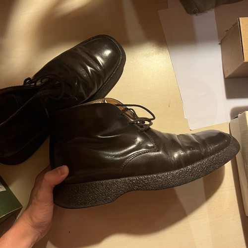 Tods leather boots men size 44 used
