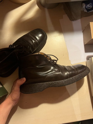 Tods leather boots men size 44 used