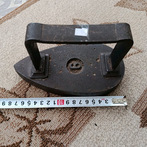 Old cast iron iron used