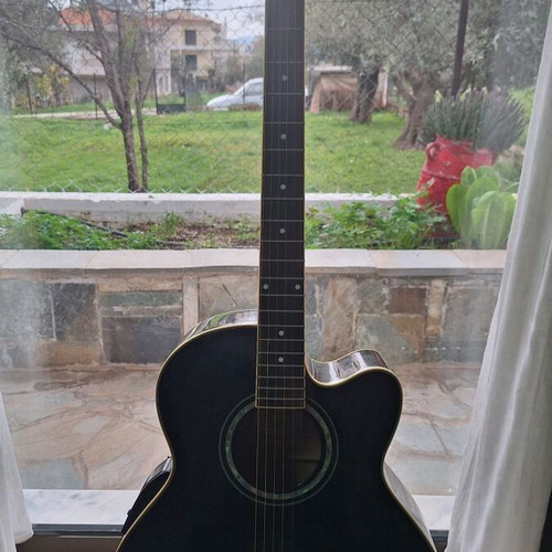 Ibanez AEL 10-BK electroacoustic guitar used, mini jumbo body