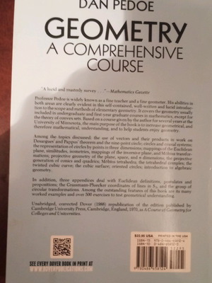 Geometry: A Comprehensive Course by Dan Pedoe like new