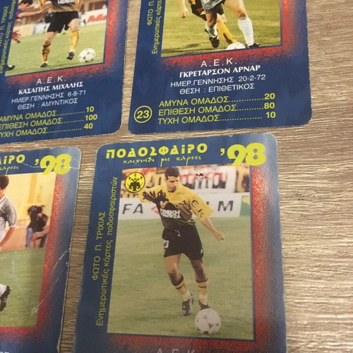 AEK Football Cards 98 pack of 5 like new