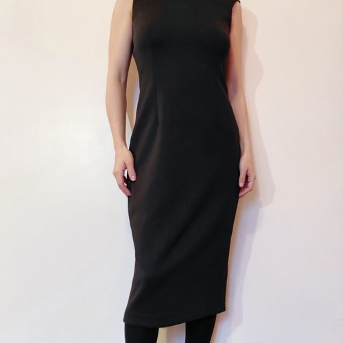 Calvin Klein Coctail midi dress like new, size S/M, black
