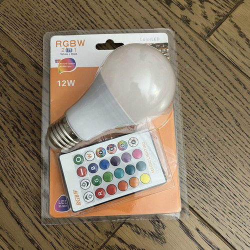 RGB light bulb with remote control