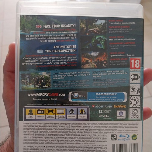 Far Cry 3 PS3 game used, excellent condition